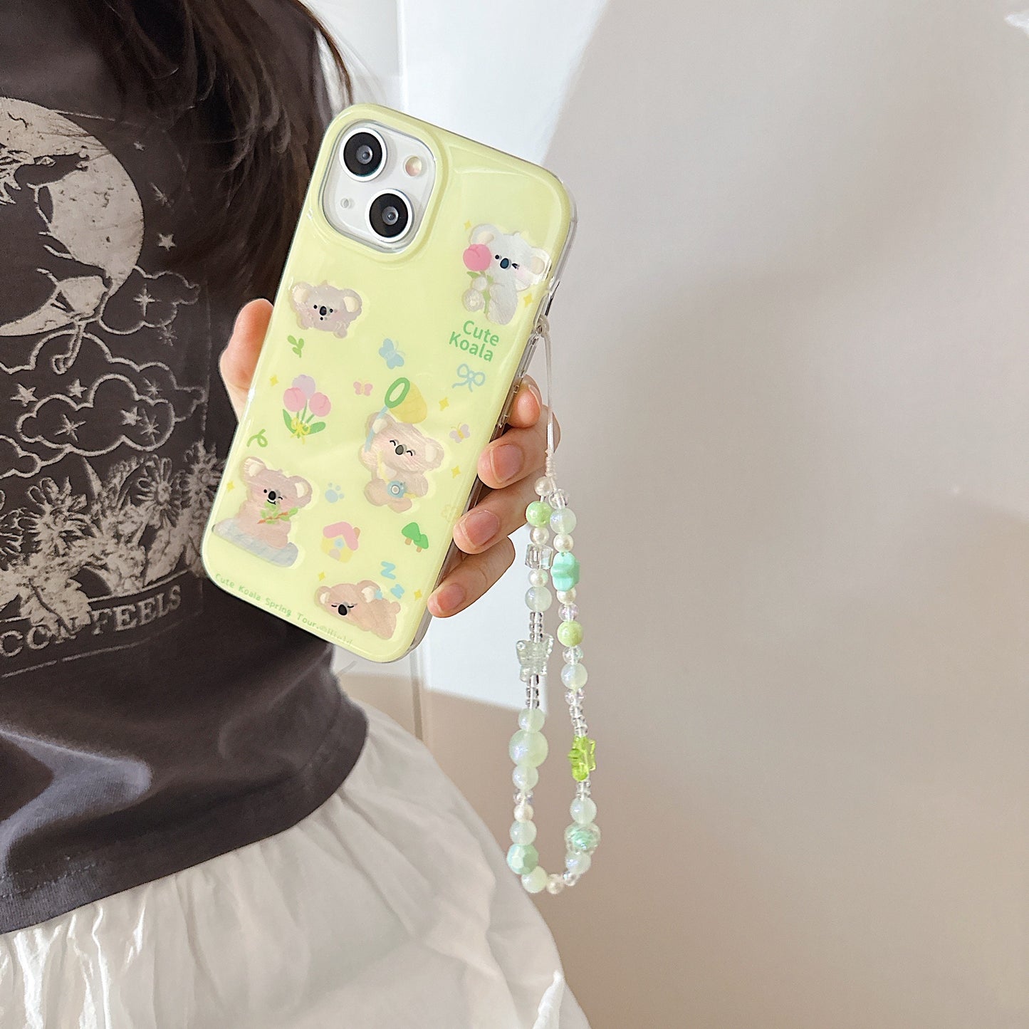 Cute Butterfly Beaded Phone Charm Green.Star Beaded Phone Keychain.Phone String.Phone wristlet.Y2K charm.Camera Charm.Bag Charm.Gift for her