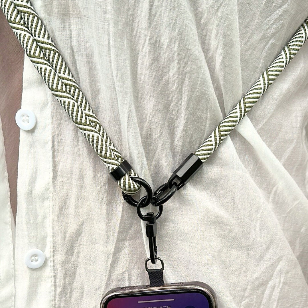 Cross-Body Phone Lanyard Green Series: Best Christmas Gift. Adjustable, Secure, and Stylish with Patch - Perfect Fit for All Phone Models