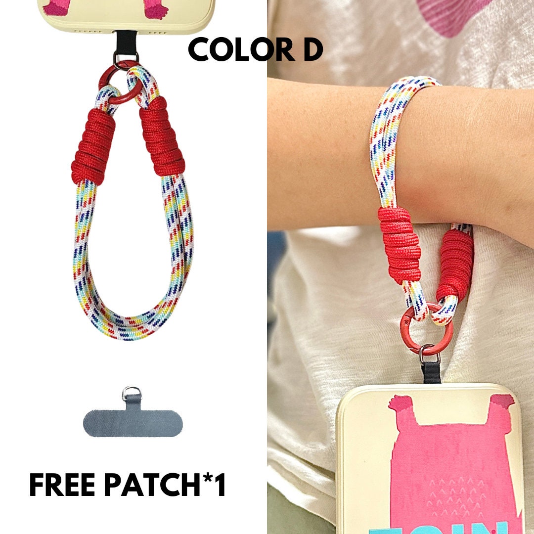 High-quality festival gift for everyone:Handmade Nylon Phone Wrist Strap-Durable,Stylish, Multi-Purpose,Universal Fit,6 Colors,Travel gift