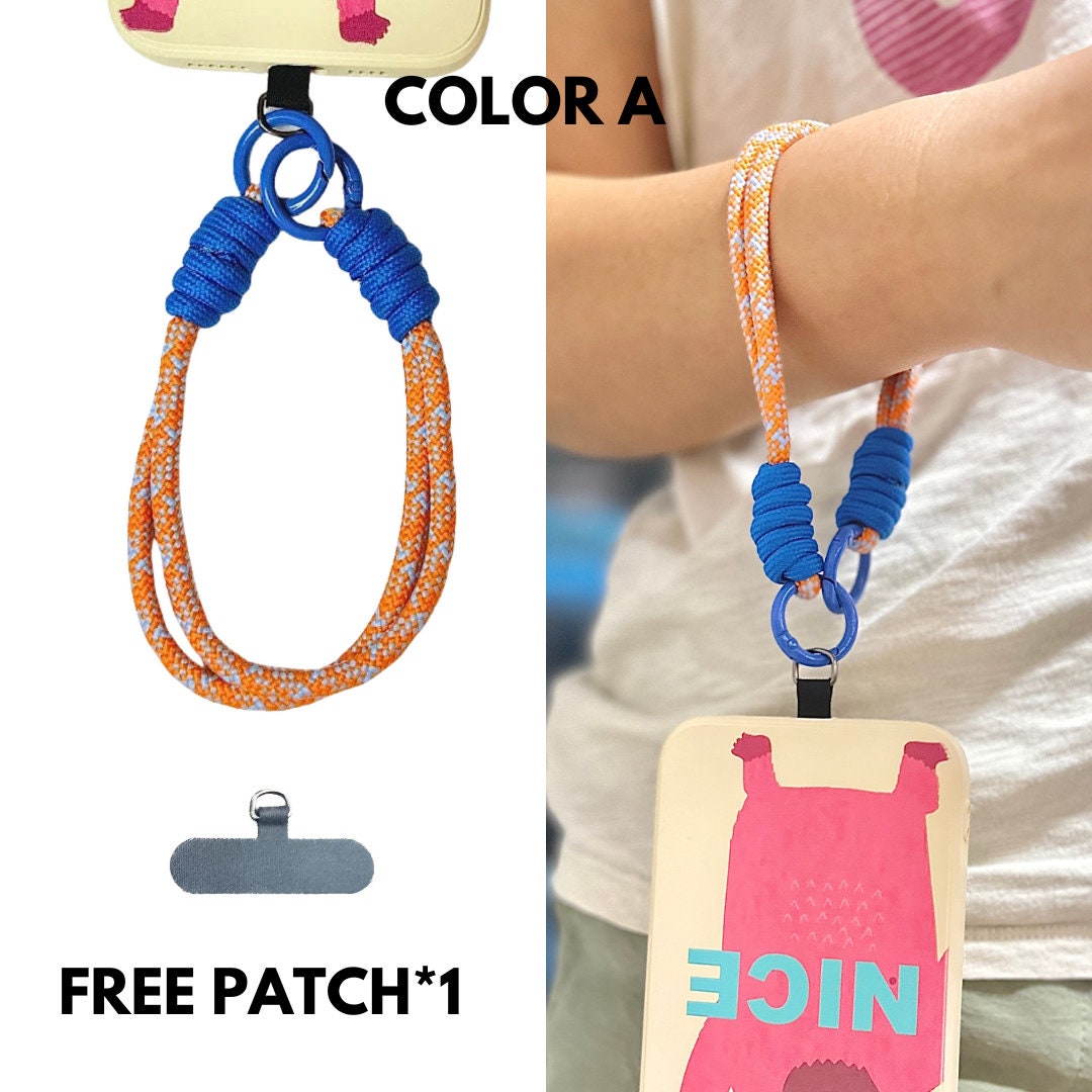 High-quality festival gift for everyone:Handmade Nylon Phone Wrist Strap-Durable,Stylish, Multi-Purpose,Universal Fit,6 Colors,Travel gift