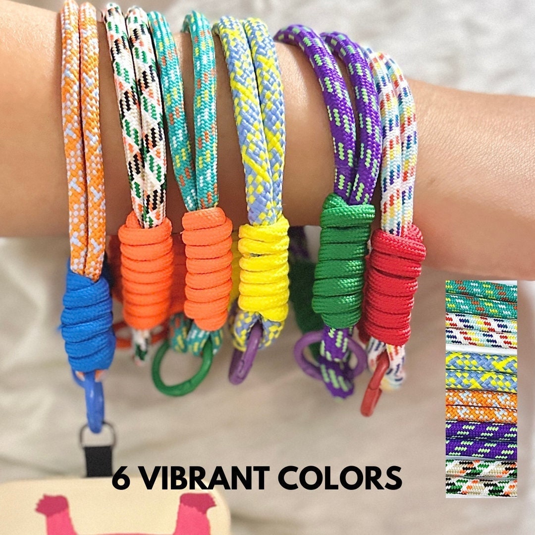Colorful Handmade Nylon Phone Wrist Strap | Purple - Durable, Stylish, Multi-Purpose Travel Gift | Christmas Gift | Bridesmaid Gift