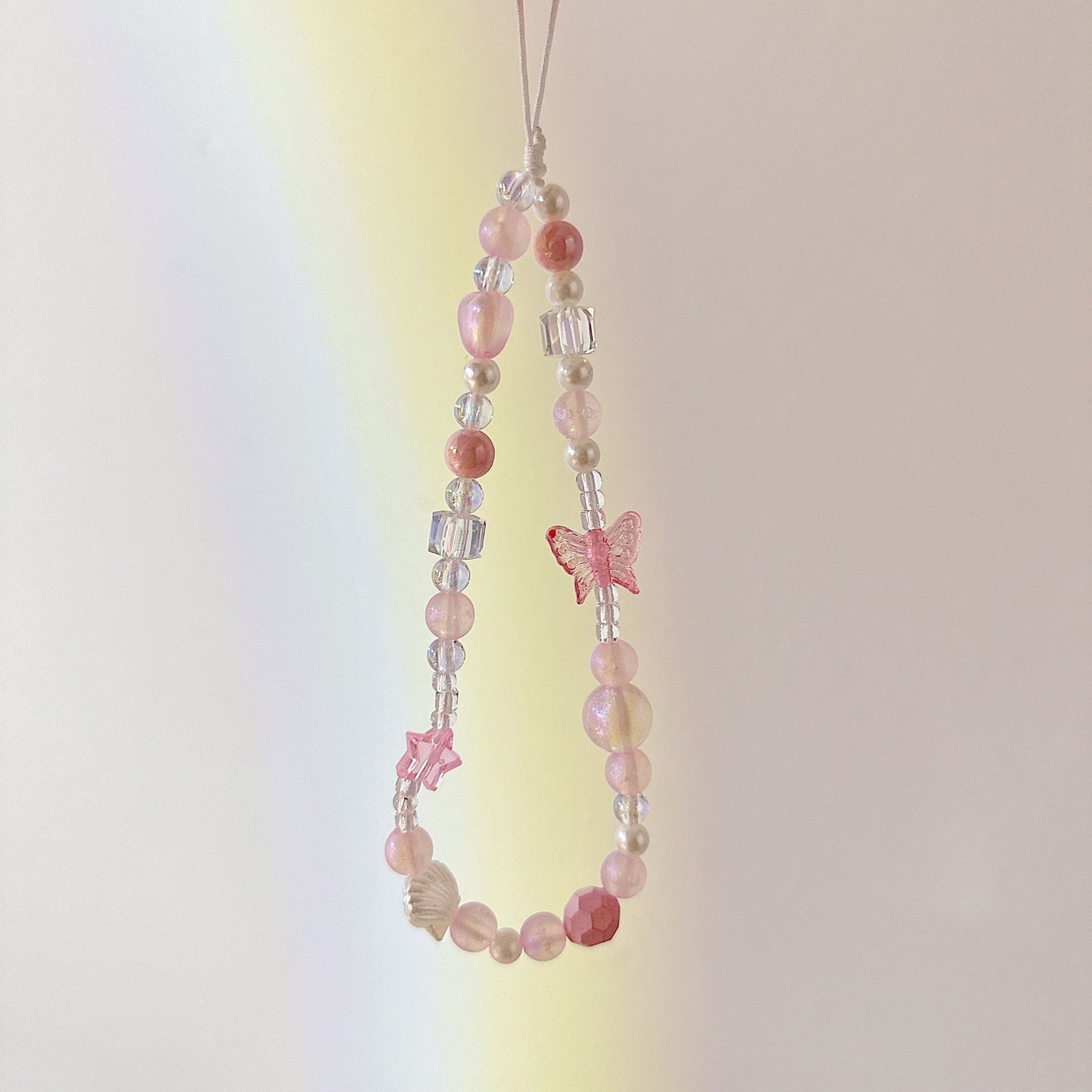 Cute Beaded Phone Charm Pink wristlet.bridesmaid gifts.Phone Keychain.Phone Wrist Strap.Camera Charm.Y2K charm.Bag Charm.Phone Tether.Gifts.