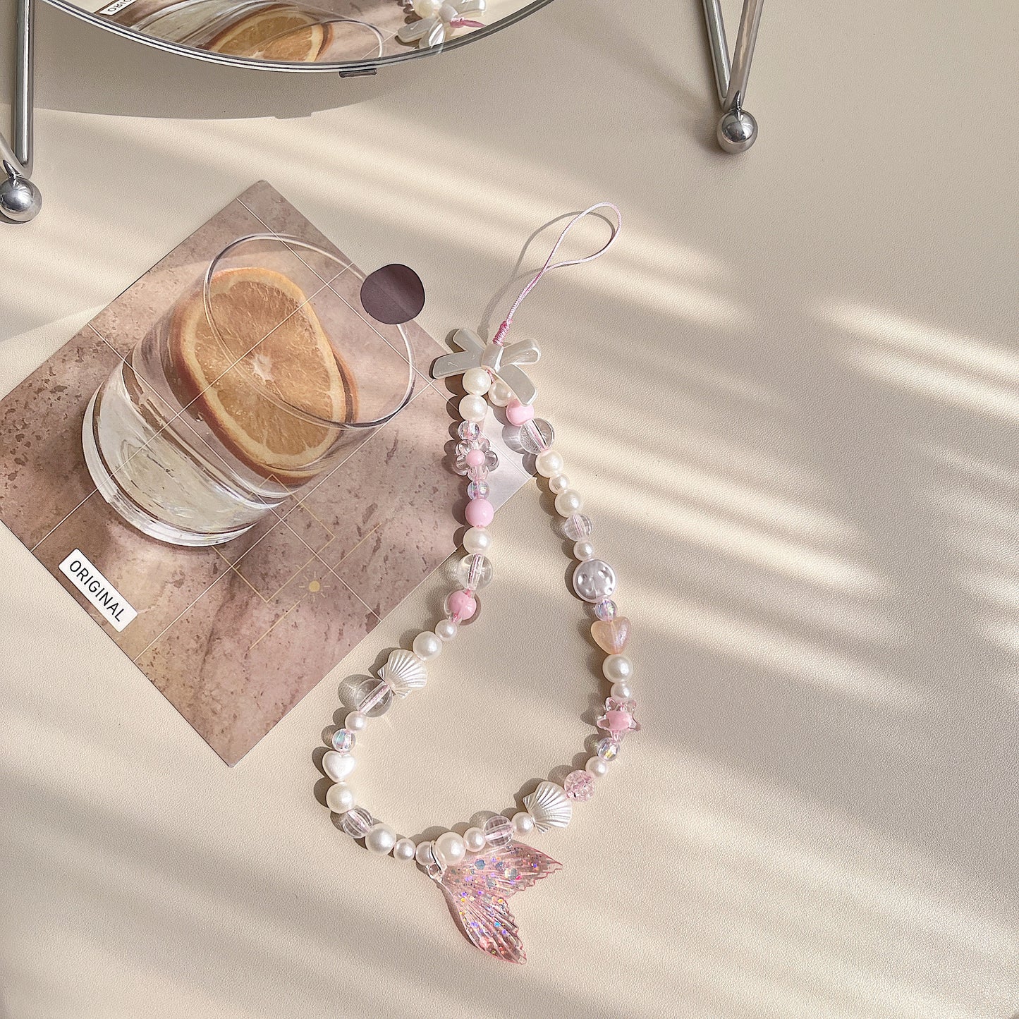 Cute Beaded Phone Charm Pink wristlet.bridesmaid gifts.Phone Keychain.Phone Wrist Strap.Camera Charm.Y2K charm.Bag Charm.Phone Tether.Gifts.
