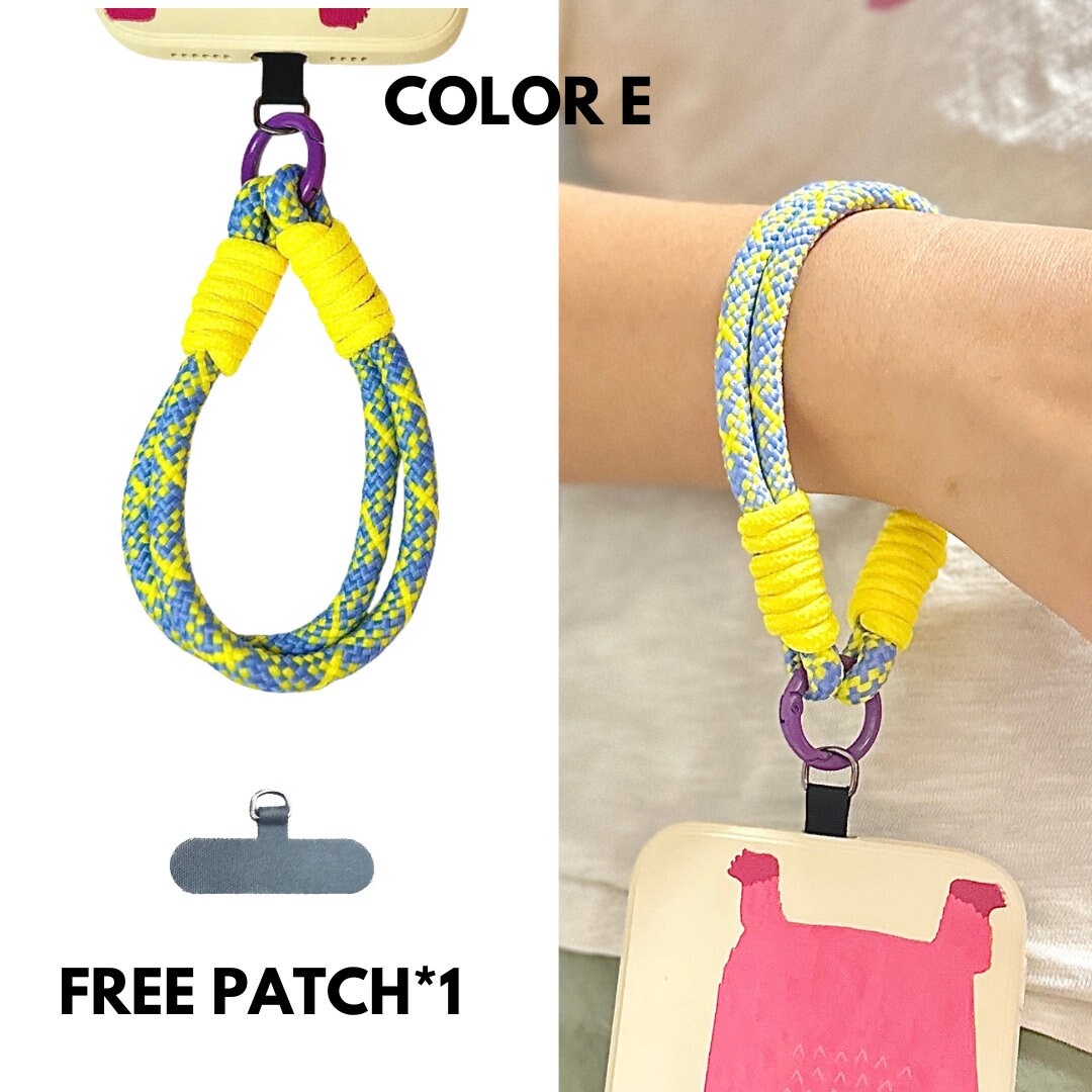 High-quality festival gift for everyone:Handmade Nylon Phone Wrist Strap-Durable,Stylish, Multi-Purpose,Universal Fit,6 Colors,Travel gift