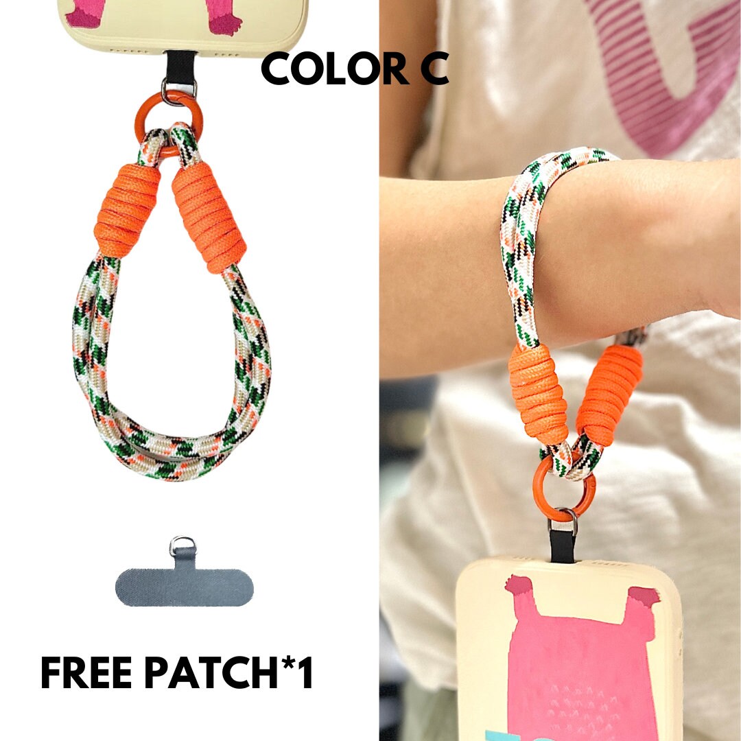 High-quality festival gift for everyone:Handmade Nylon Phone Wrist Strap-Durable,Stylish, Multi-Purpose,Universal Fit,6 Colors,Travel gift