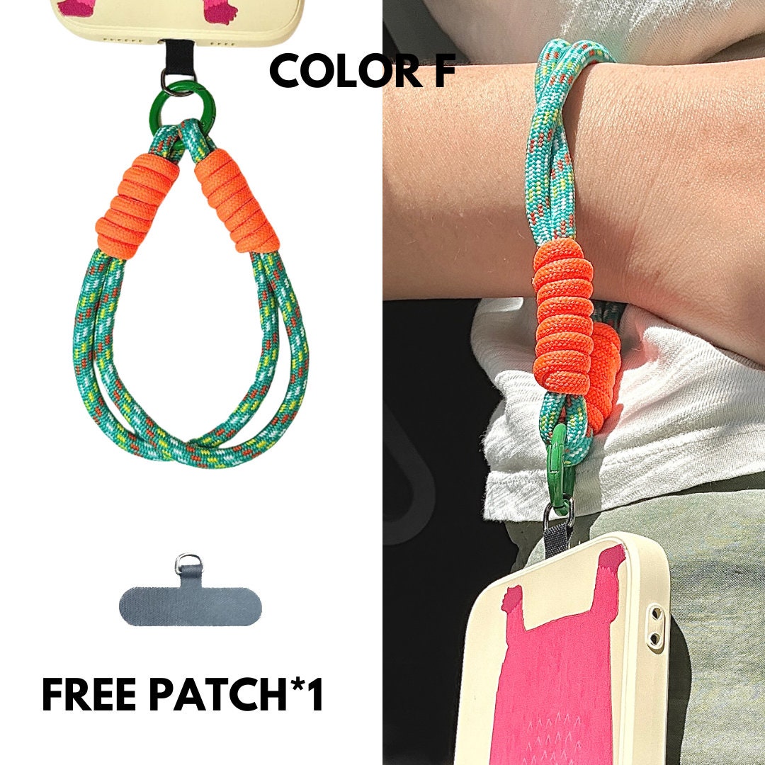 High-quality festival gift for everyone:Handmade Nylon Phone Wrist Strap-Durable,Stylish, Multi-Purpose,Universal Fit,6 Colors,Travel gift