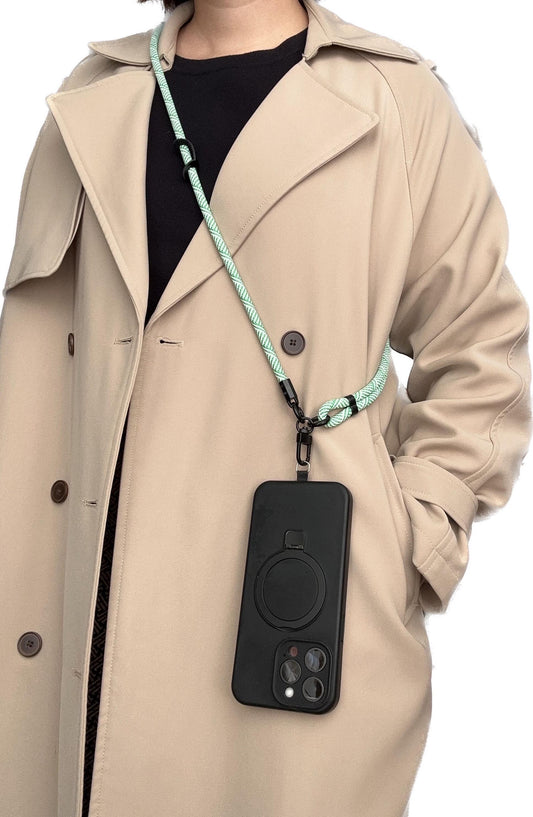 Cross-Body Phone Lanyard Green Series: Best Christmas Gift. Adjustable, Secure, and Stylish with Patch - Perfect Fit for All Phone Models