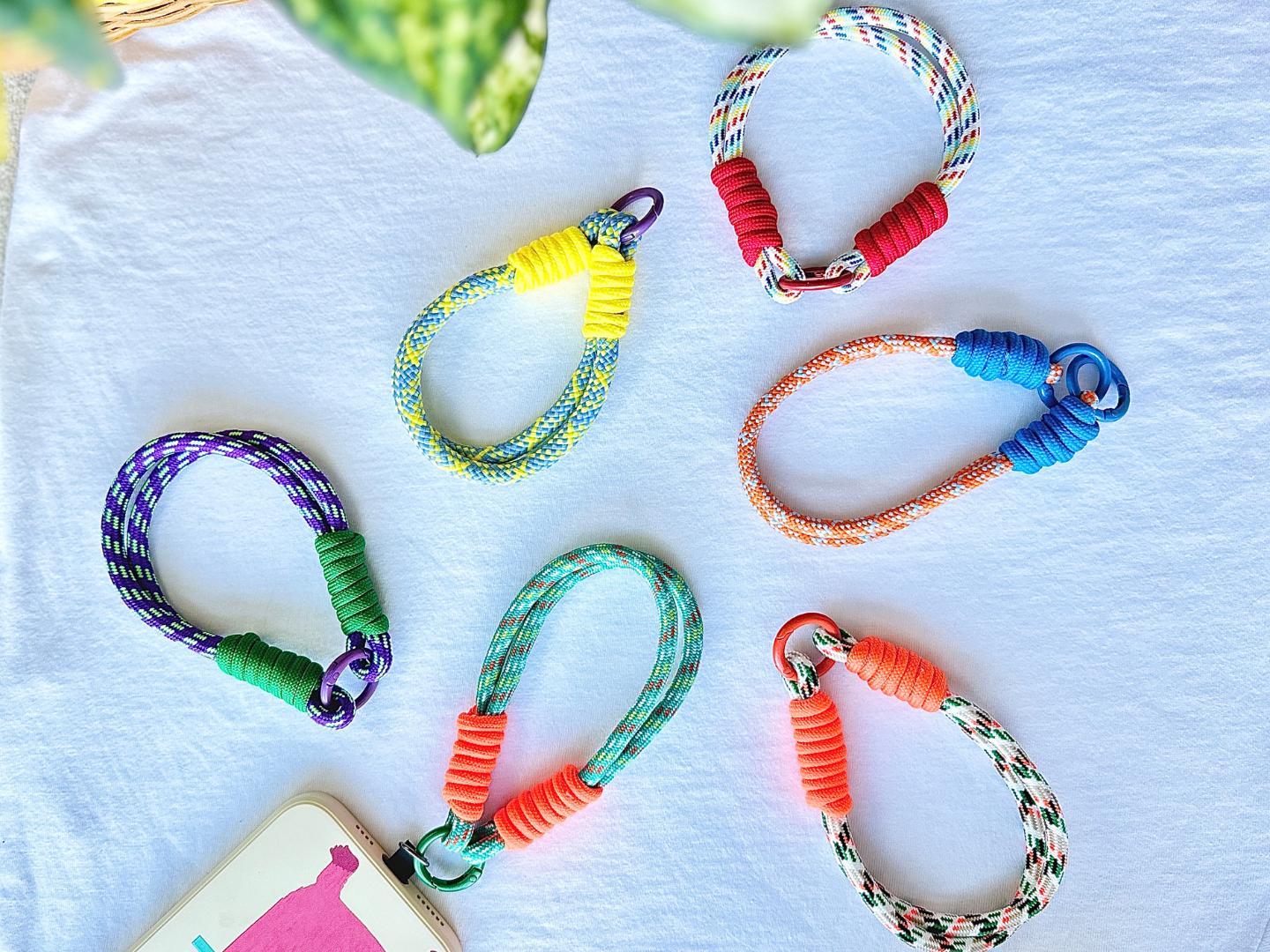 High quality Handmade Nylon Phone Wrist Strap | Mixed Yellow - Durable, Stylish, Multi-Purpose Travel Gift| Christmas Gifts| Bridesmaid Gift