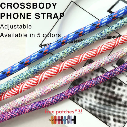 Universal Cross-Body Phone Lanyard Color Series: Adjustable, Secure, and Stylish Phone Strap. Bag Strap with Patch.Phone Tether.Festive gift