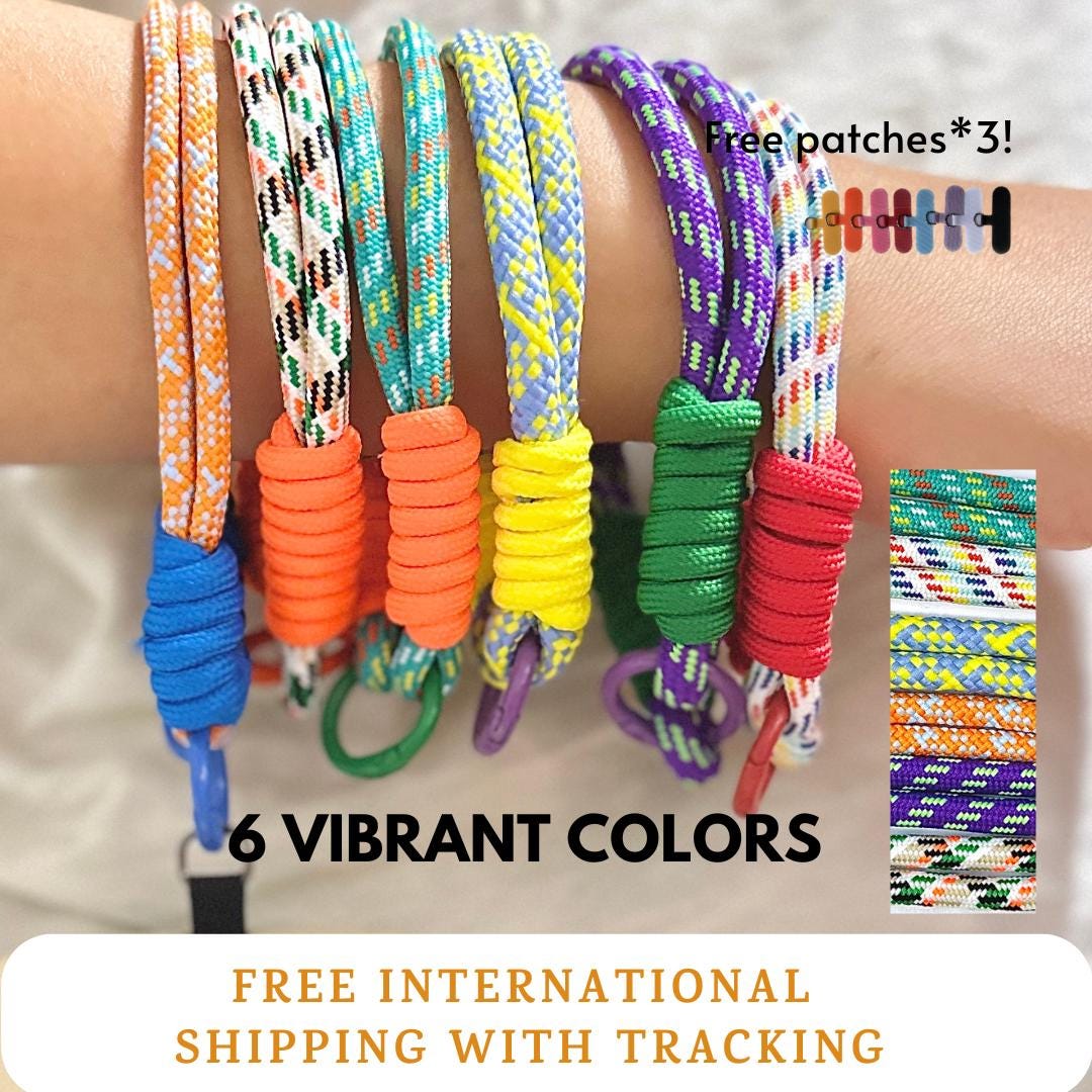High-quality festival gift for everyone:Handmade Nylon Phone Wrist Strap-Durable,Stylish, Multi-Purpose,Universal Fit,6 Colors,Travel gift