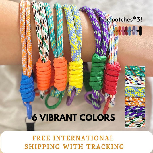 High-quality festival gift for everyone:Handmade Nylon Phone Wrist Strap-Durable,Stylish, Multi-Purpose,Universal Fit,6 Colors,Travel gift