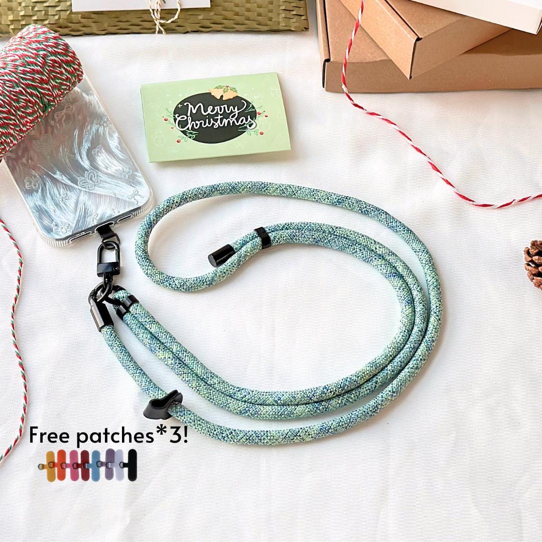 Universal Cross-Body Phone Lanyard Color Series: Adjustable, Secure, and Stylish Phone Strap. Bag Strap with Patch.Phone Tether.Festive gift