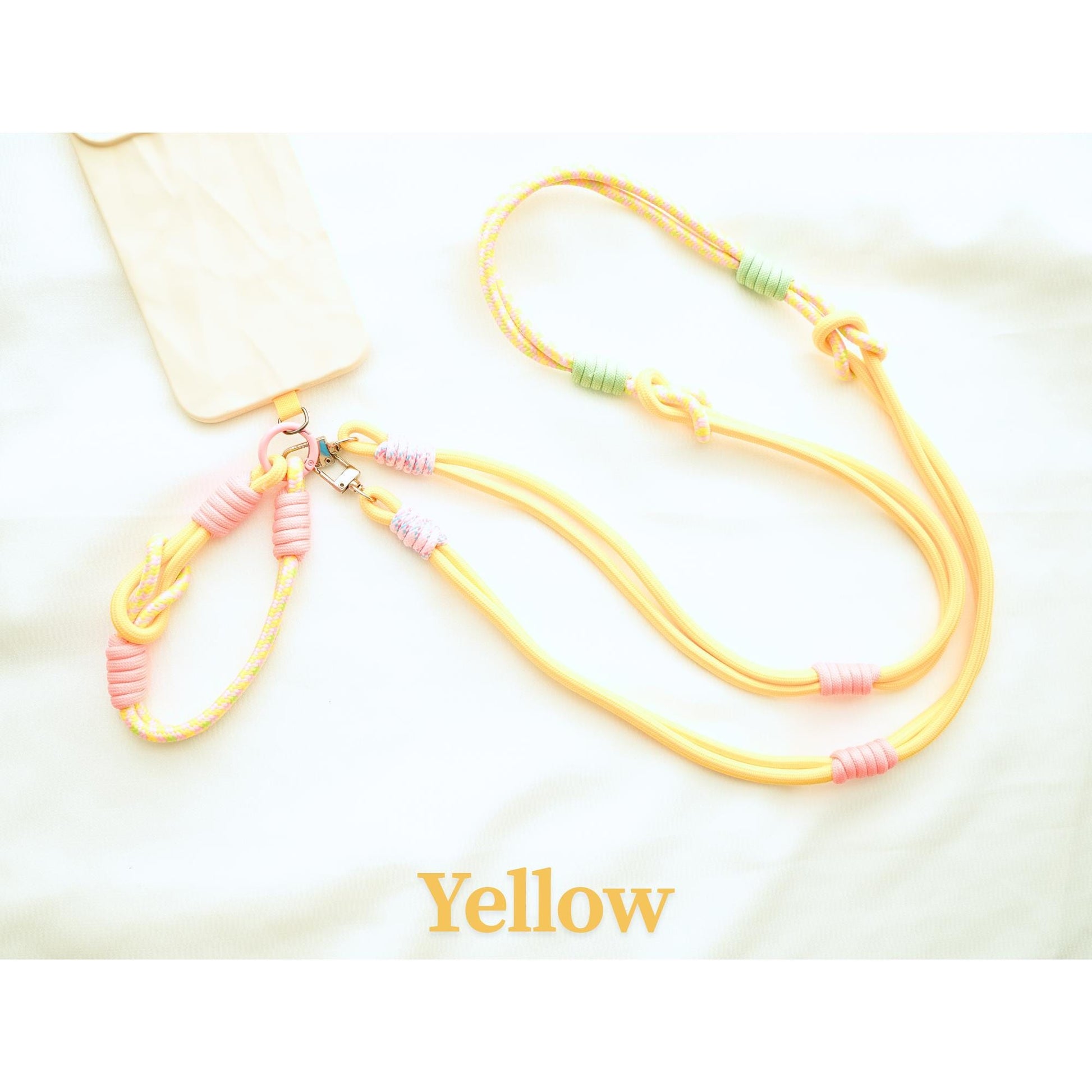 NEW Handmade Crossbody & Wrist Phone Strap Set | Dual-Strand Floral Lanyards | Hands-Free Travel Gift with Free secure Tabs (4 Colors)