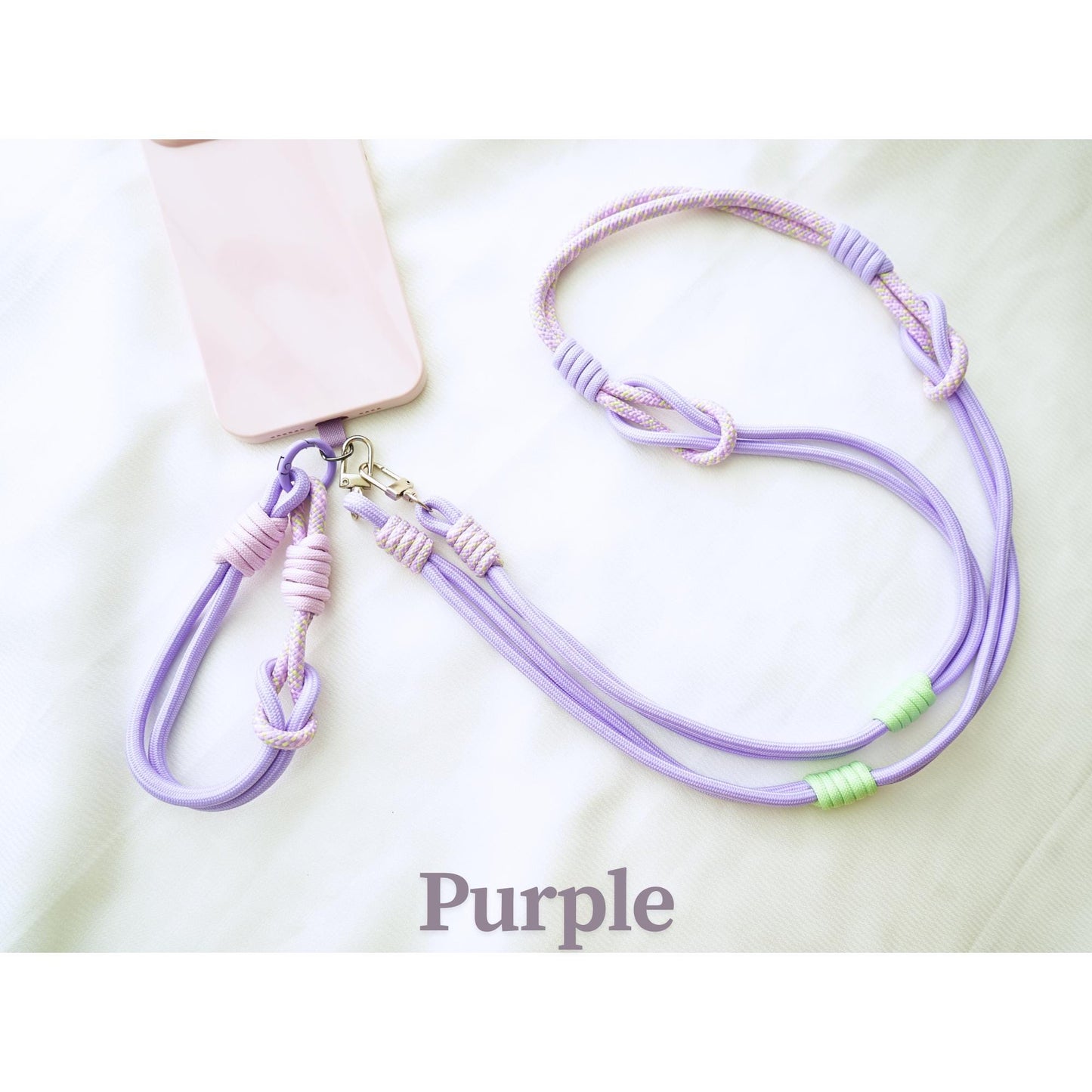 NEW Handmade Crossbody & Wrist Phone Strap Set | Dual-Strand Floral Lanyards | Hands-Free Travel Gift with Free secure Tabs (4 Colors)