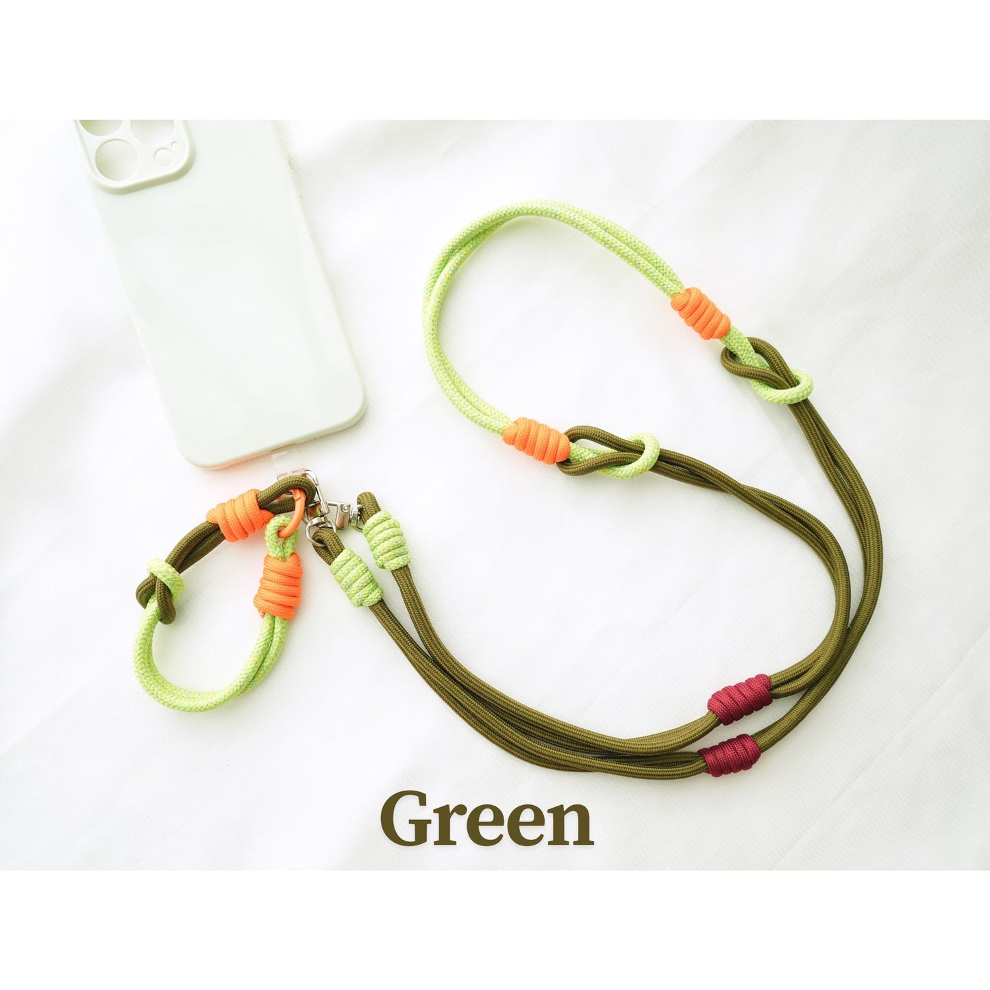 NEW Handmade Crossbody & Wrist Phone Strap Set | Dual-Strand Floral Lanyards | Hands-Free Travel Gift with Free secure Tabs (4 Colors)