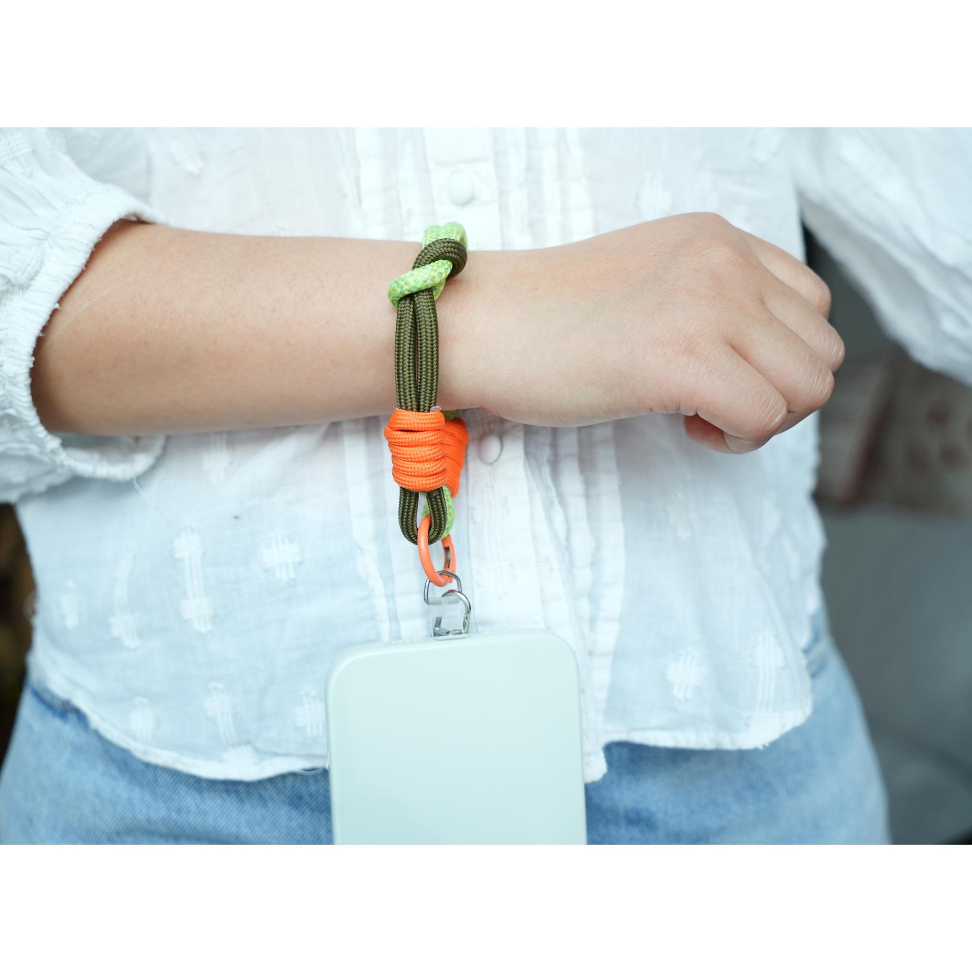 NEW Handmade Crossbody & Wrist Phone Strap Set | Dual-Strand Floral Lanyards | Hands-Free Travel Gift with Free secure Tabs (4 Colors)