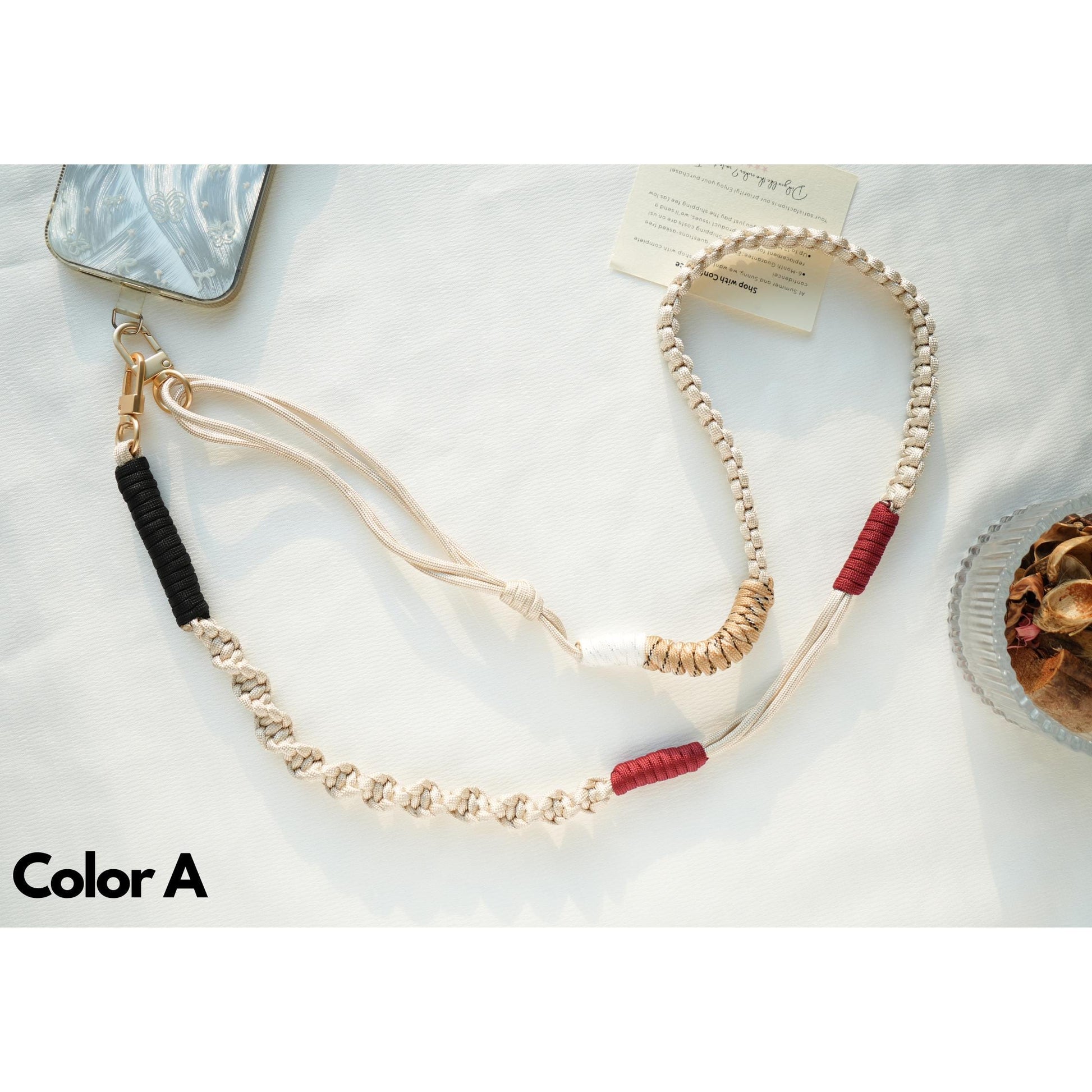 NEW Adjustable Crossbody Phone Strap, adjustable braided phone lanyard, rope phone strap, phone chain neck strap, Anti-theft bag strap