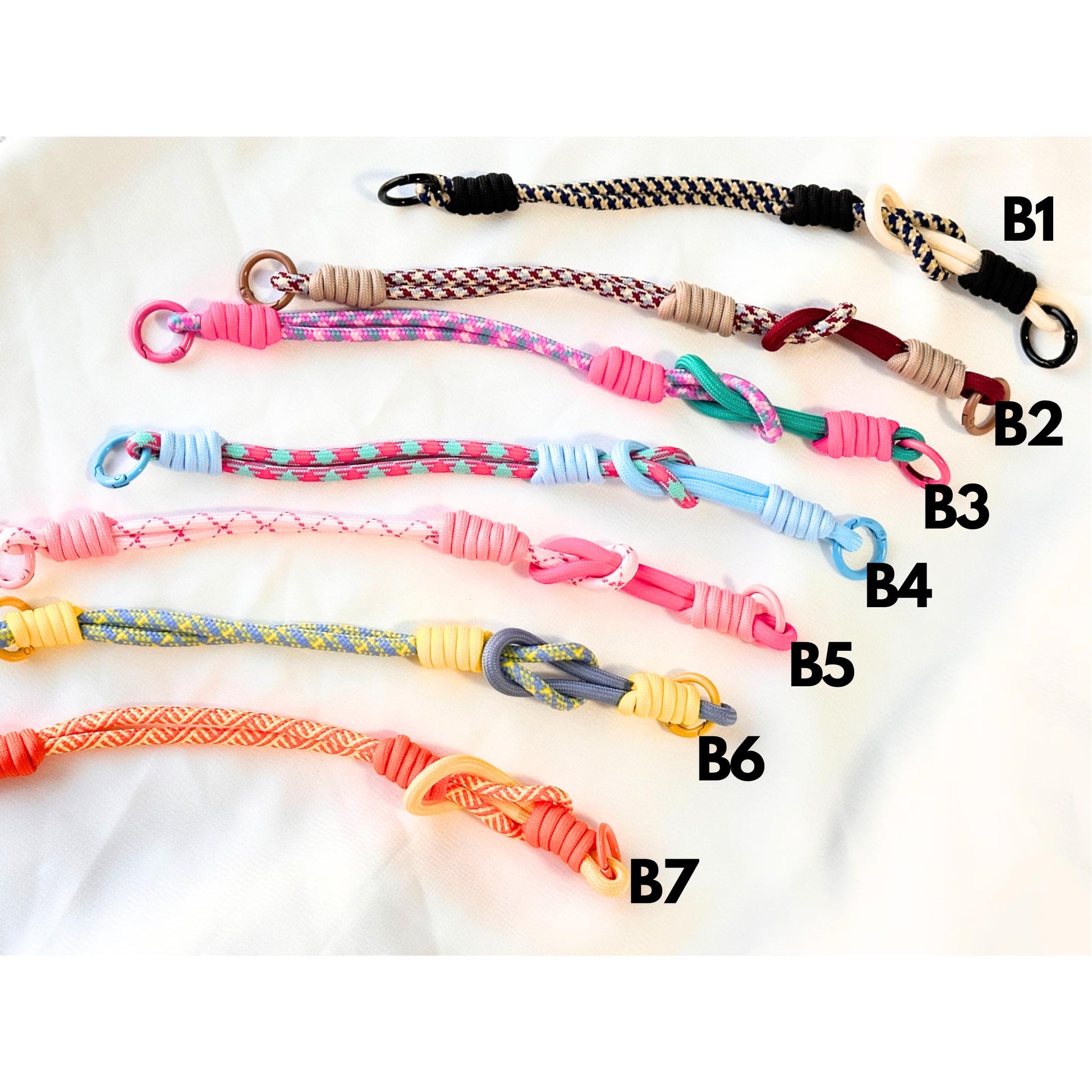 Handmade Rope Phone Wristlet in 20 colors-Vibrant, Universal fit phone strap.bag charm.thoughtful festive gifts.