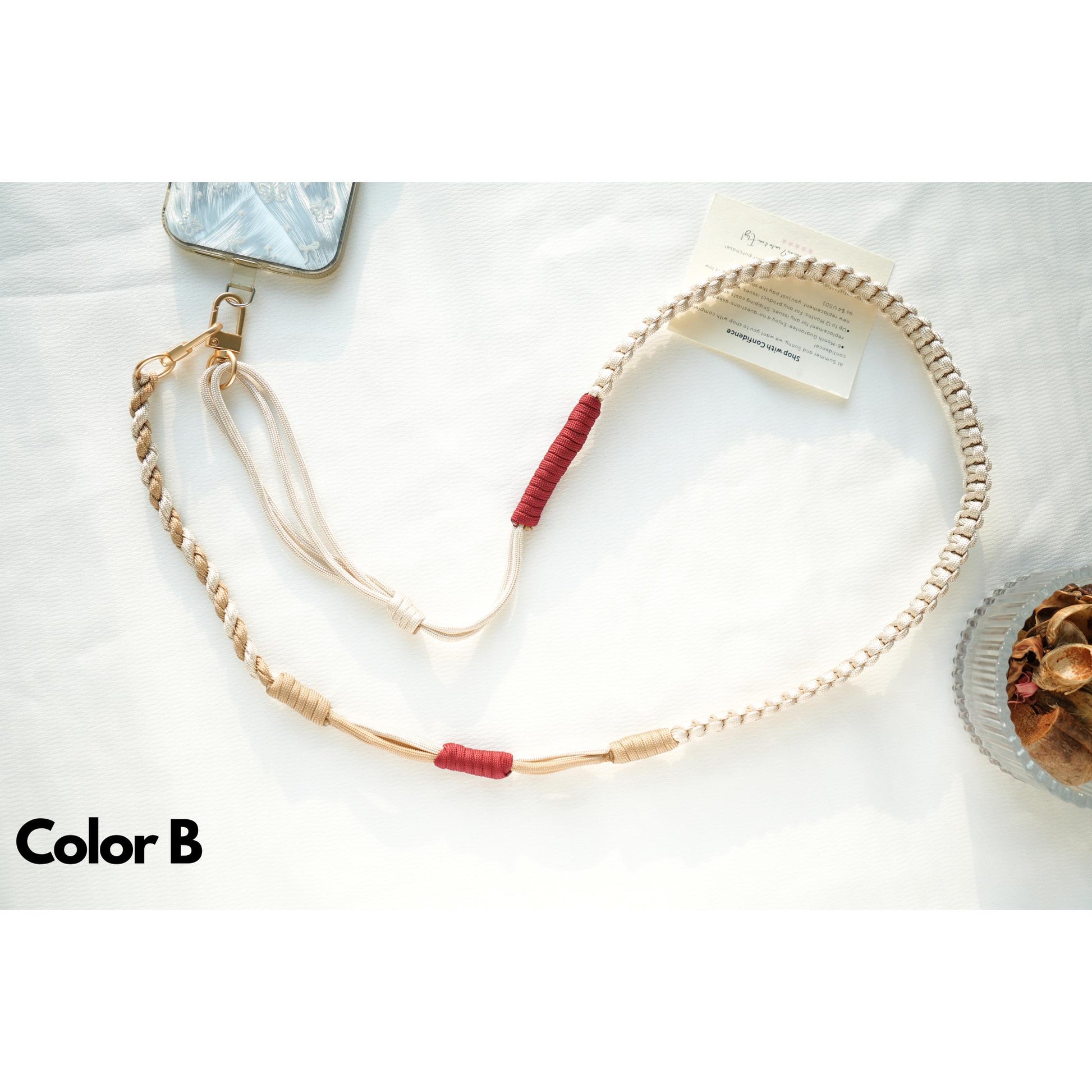 NEW Adjustable Crossbody Phone Strap, adjustable braided phone lanyard, rope phone strap, phone chain neck strap, Anti-theft bag strap