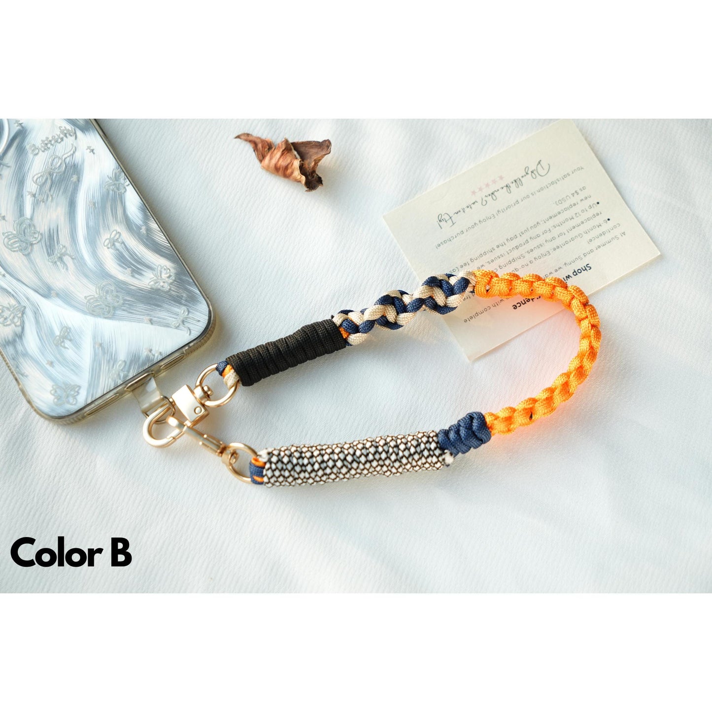 NEW Handmade braided phone Wristlet in 4 colors - Vibrant, Universal fit rope phone strap.bag charm.thoughtful festive gifts.