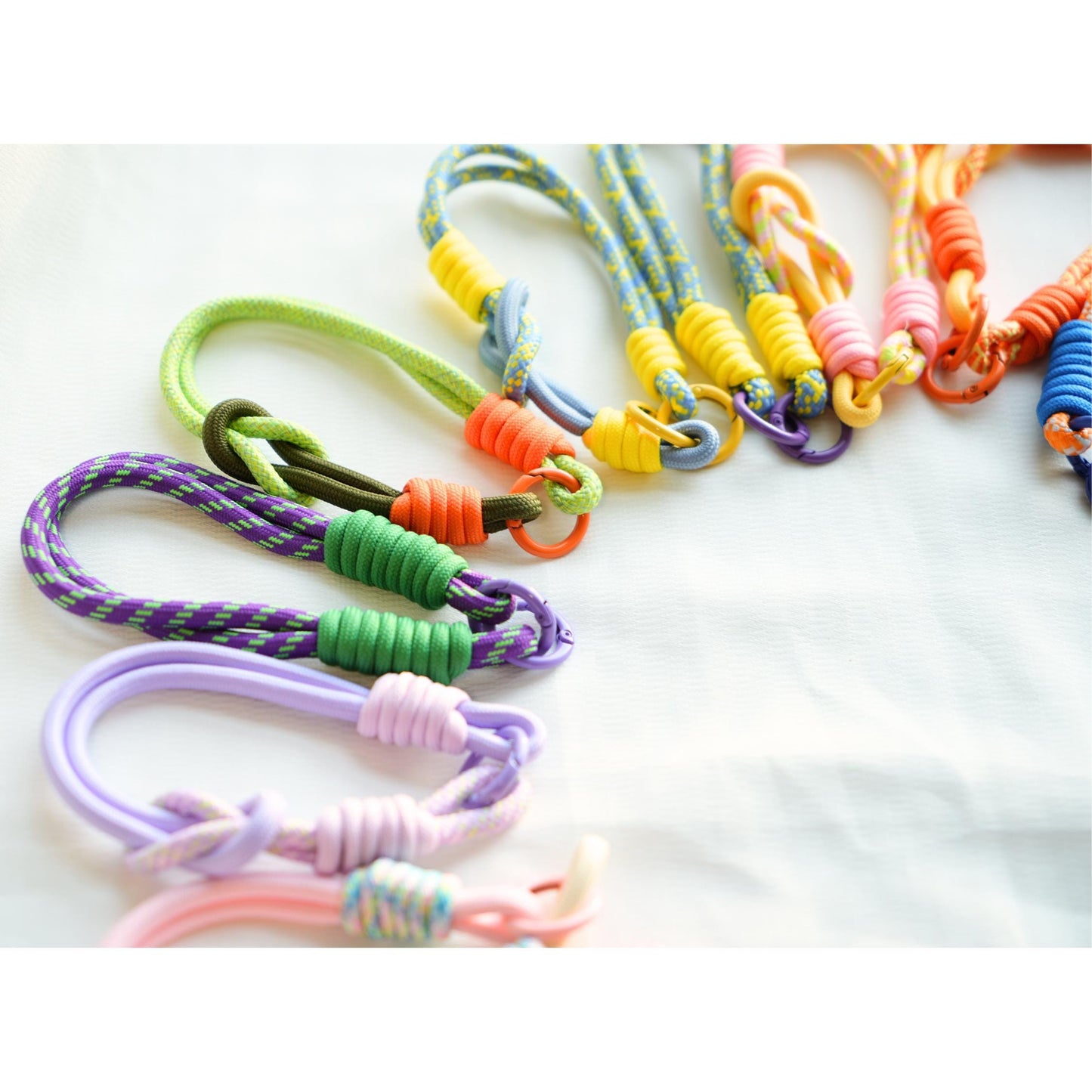 Handmade Rope Phone Wristlet in 20 colors-Vibrant, Universal fit phone strap.bag charm.thoughtful festive gifts.