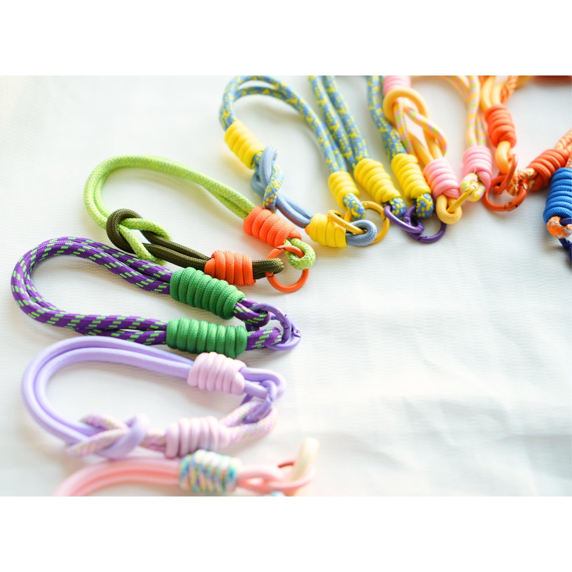 Handmade Rope Phone Wristlet in 20 colors-Vibrant, Universal fit phone strap.bag charm.thoughtful festive gifts.