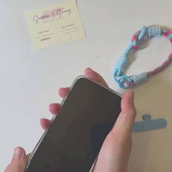 Crossbody Rope Phone Strap.Colorful Phone Lanyard.Handmade bridesmaid gift.Hand-free universal fit Durable Climbing Rope Design.Gift for her