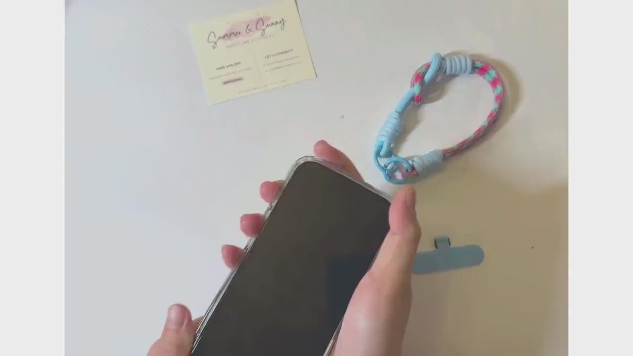 Crossbody Rope Phone Strap.Colorful Phone Lanyard.Handmade bridesmaid gift.Hand-free universal fit Durable Climbing Rope Design.Gift for her